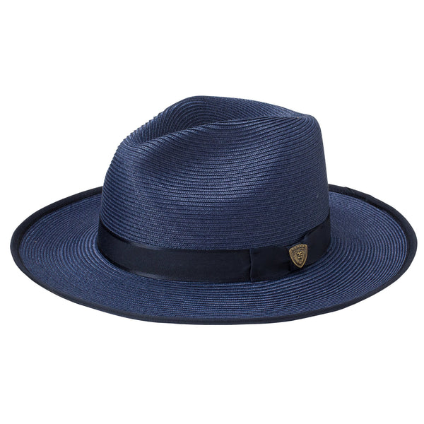 Dobbs Esquire B (Straw) Wide Brim Pinch Front Straw Fedora