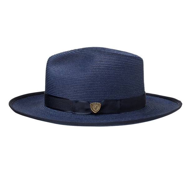Dobbs Esquire B (Straw) Wide Brim Pinch Front Straw Fedora