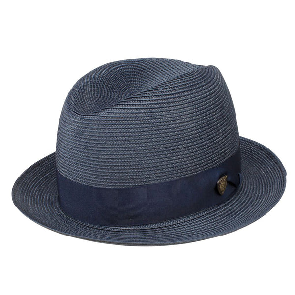 Dobbs Parker Center Dent Milan Straw Trilby Hat