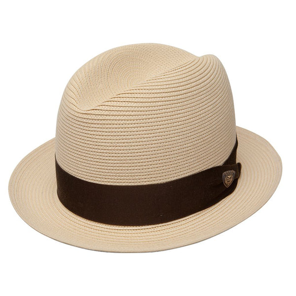 Dobbs Parker Center Dent Milan Straw Trilby Hat