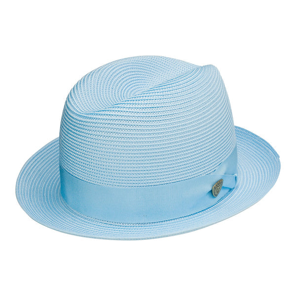 Dobbs Parker Center Dent Milan Straw Trilby Hat