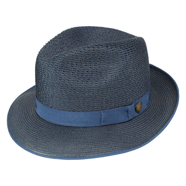 Dobbs Regalis B Pinch Front Straw Fedora