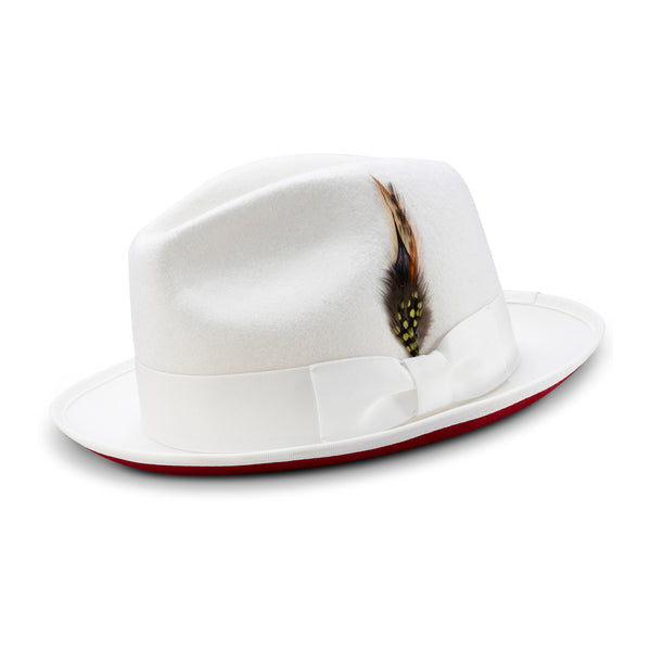 Montique Kingpin Red Bottom Wool Fedora