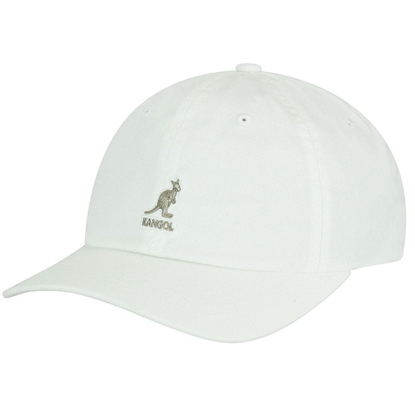 Kangol Washed Baseball Cap Adjustable Leather Backstrap