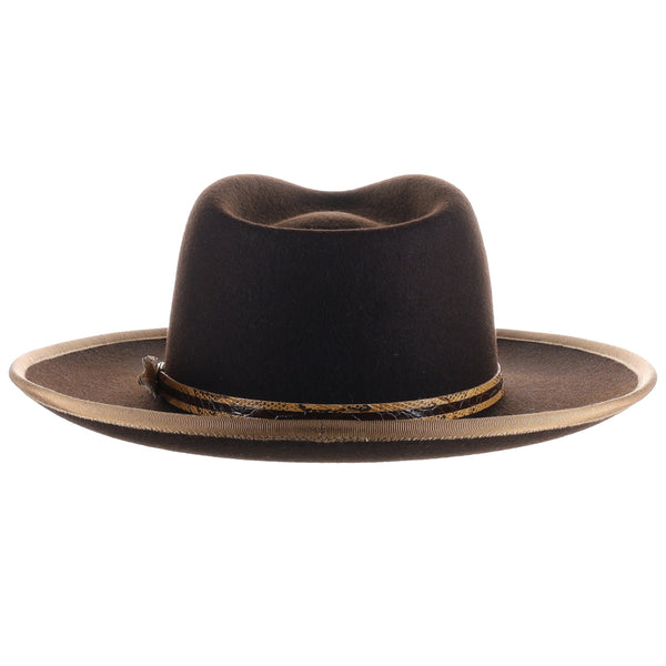 Biltmore Python Short Teardrop Felt Fedora