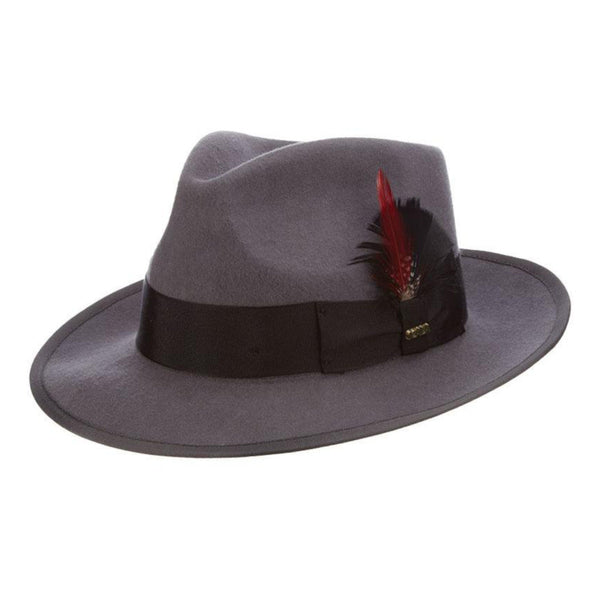 Scala New Yorker Wool Pinch Front Fedora