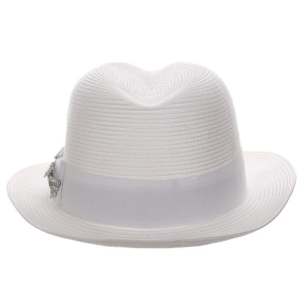 Stacy Adams Spire Poly Braid Pinch Front Fedora