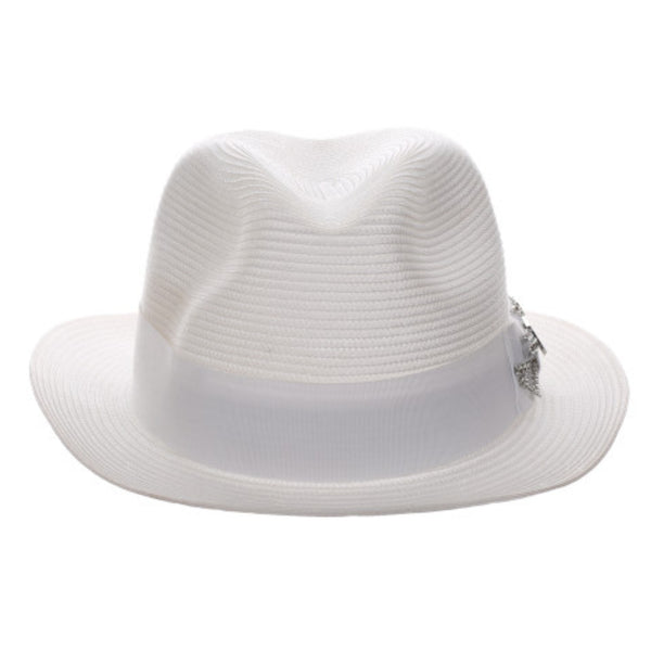 Stacy Adams Spire Poly Braid Pinch Front Fedora