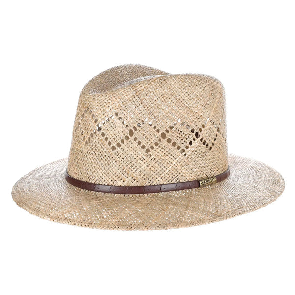 Stetson Creston Seagrass Straw Fedora