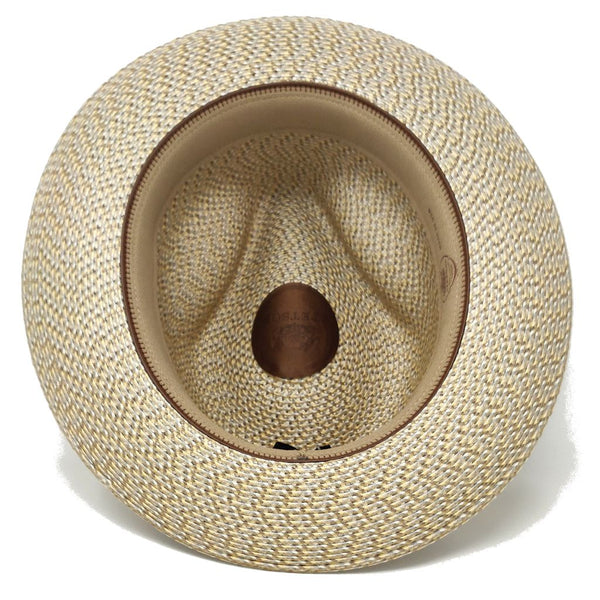 Stetson Emin Two-Tone Milan Straw Fedora