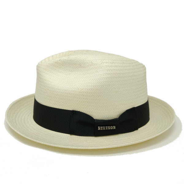 Stetson Haberdash Center Dent Shantung Straw Fedora