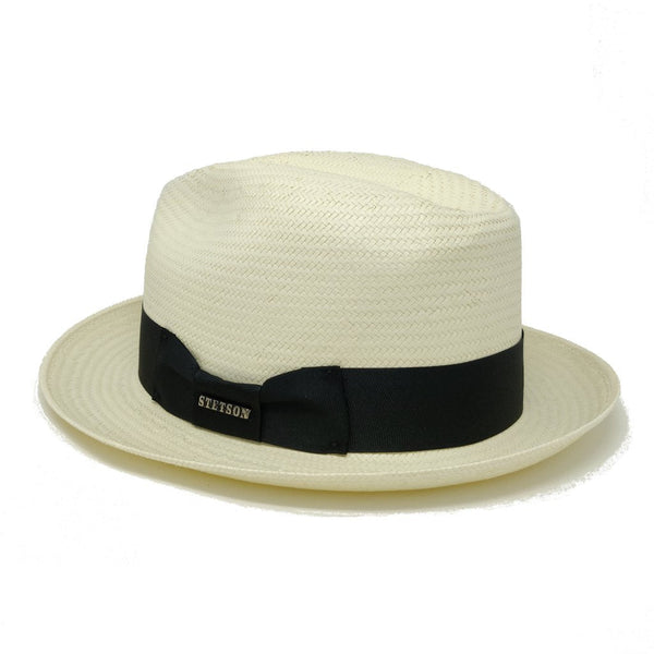 Stetson Haberdash Center Dent Shantung Straw Fedora