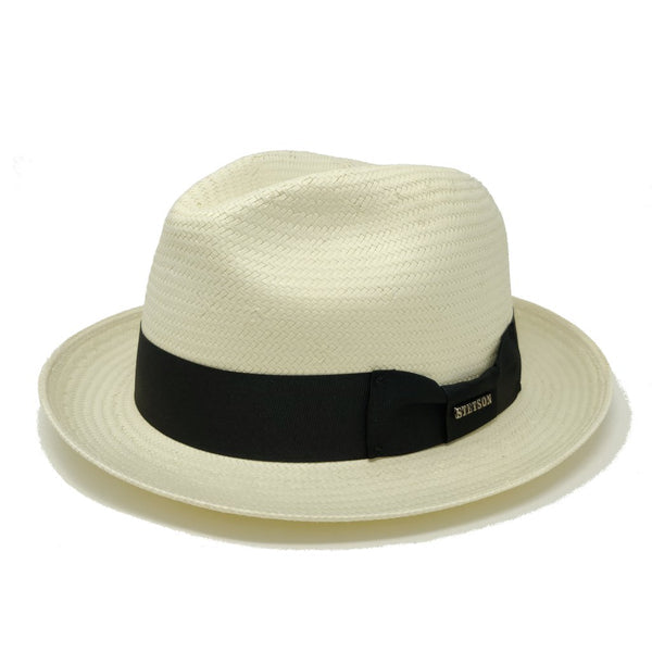 Stetson Haberdash Center Dent Shantung Straw Fedora