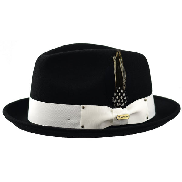 Steven Land Ayden Wool Pinch Front Trilby Hat
