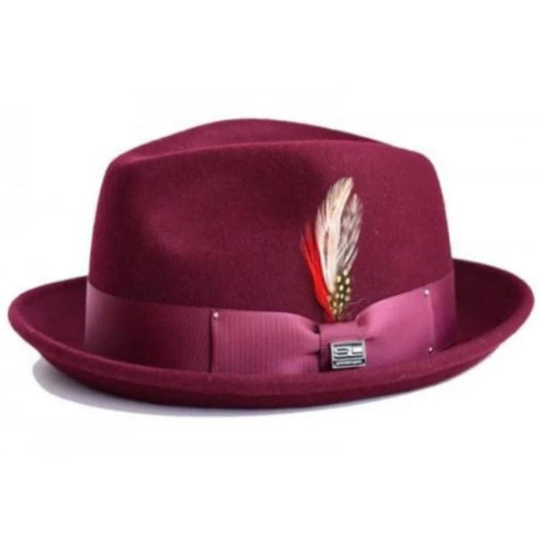 Steven Land Ayden Wool Pinch Front Trilby Hat