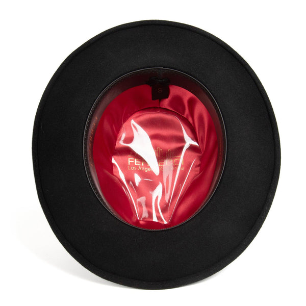 Ferrecci Crushable Wool Fedora in Black Perfect Travel Companion