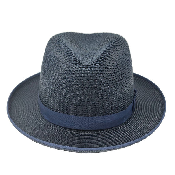 Stetson Regalis B Vented Pinch Front Straw Fedora