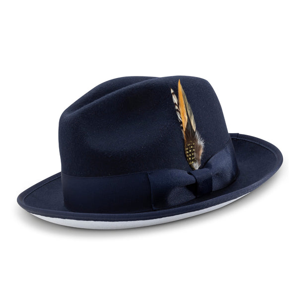 Montique Diplomat White Bottom Wool Fedora