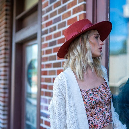 Scala Mercedes Wide Brim Wool Felt Gaucho